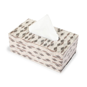 Boîte à mouchoirs décorative artisanale en bois imprimé, pour la maison, le salon ou la table. - Product Image 5