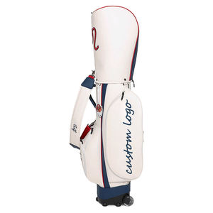 Elite Performance <b>Golf</b> Bag Featuring Heavy-Duty Zippers and High-Visibility Navy and Red Accents for Professional Protection - Product Image 1
