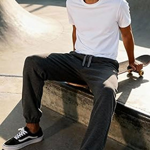 <b>Men's</b> <b>Fleece</b> Elastic Bottom Sweatpants Sherpa <b>Lined</b> <b>Joggers</b> Winter Warm Pants with Pockets Comfortable Casual Lounge Pants - Product Image 4