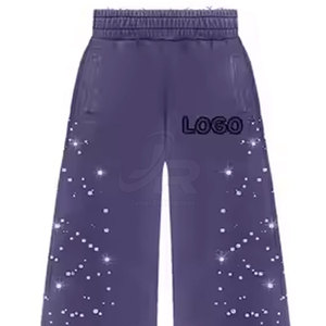 Ensemble de survêtement pour homme avec strass, fabrication professionnelle, sweat à capuche et pantalon brillants - Product Image 6