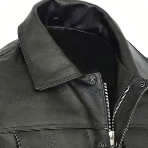 Gilet en cuir tendance pour homme, style streetwear hivernal, design contemporain, coupe ajustée, toucher doux, imperméable, gilet de mode pour l'extérieur - Product Image 3
