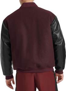 Veste bomber varsity pour homme avec manches en cuir véritable, veste varsity sur mesure pour homme, veste de haute qualité pour homme - Product Image 6