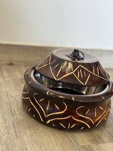 Rustic Wooden Chapati <b>Box</b> Hotpot Roti Storage <b>Container</b> Eco Friendly Handmade Kitchen Serving Food Warmer Organizer <b>Box</b> - Product Image 3