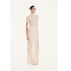 Conjunto de Falda para Mujer al por Mayor, Falda Larga de Encaje Floral ELARA, Suministro ODM, Secado Rápido, Suave, 300 Gramos, Vietnam - Product Image 2
