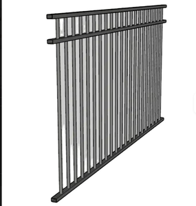 Valla de Seguridad para Jardín de Aluminio 6063 T5 de 3 Rieles Superiores Planos, 4 pies x 6 pies, Acabado Galvanizado en Caliente, Resistente a los Rayos UV, para Casa o Villa - India - Product Image 4