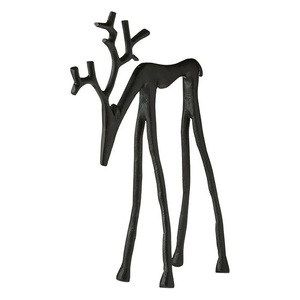 Adorno Navideño de Reno de Aluminio de Lujo, Tamaño Personalizado, Venta al Por Mayor de Fábrica, Decoración Navideña para el Hogar, Reutilizable - Product Image 1