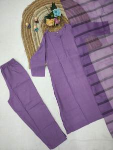 OFFRE SPÉCIALE ÉTÉ NOUVELLE COLLECTION SALWAR KAMEEZ EN TROIS PIÈCES AVEC DUPATTA EN CHANDERI, TISSU RAYON SLUB IMPRIMÉ, SÉCHAGE RAPIDE, STYLE FORMEL - Product Image 6