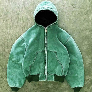 Sweat à capuche de haute qualité 100 % coton, effet délavé, personnalisé, respirant, avec motif imprimé en strass, en tissu français, qualité supérieure - Product Image 5