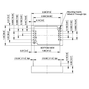Convertisseur DC-DC 100W 24V 4.2A à entrée ultra large 12~160V, format Quarter Brick, avec fonction logique d'allumage/extinction à distance et fonction positive - Product Image 2