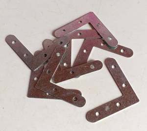 Support d'angle en L robuste de 6 pouces en acier galvanisé pour installation de cadre de fenêtre, support d'angle en L pour porte - Product Image 1