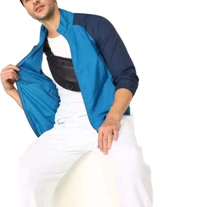 Chaqueta Cortavientos de Diseño de Alta Calidad con Dos Bolsillos, Chaqueta Anorak con Cremallera Personalizada para Hombre, Chaqueta Cortavientos con Forro de Malla - Product Image 4