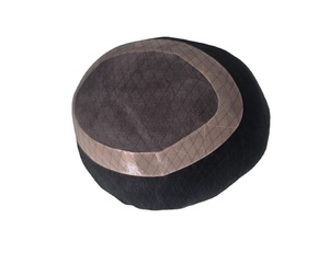 Human Hair Mono Base <b>Toupee</b> Bonnet Wig for Men with Bangladesh Hair Patches and Taz Hair - Product Image 3