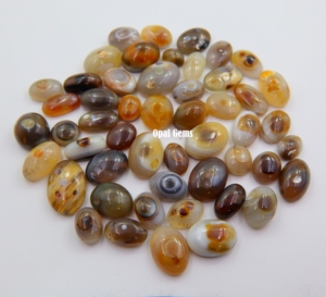 Venta al por mayor de cabujones de ágata natural en forma de ojo, corte ovalado, para meditación y fabricación de joyas - Product Image 1