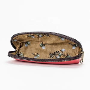 Unisex Genuine Cowhide Leather cover Malty Color <b>small</b> Zipper Closure cover with Patchwork Design - Product Image 3