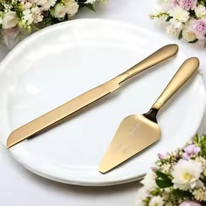 Decorative Metal <b>Cake</b> <b>Server</b> Set Stainless Steel <b>Cake</b> Knife Spatula Dessert Serving Set - Product Image 3