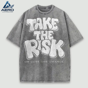 2026 Wholesale Modern <b>Men's</b> Acid <b>Wash</b> T-Shirts, Fashionable Daily Wear Short Sleeve Apparel With Custom Logo Printed T-Shirts - Product Image 1