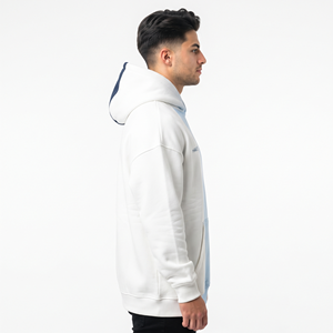 Sudadera con Capucha de Algodón Grueso para Hombre, con Logotipo Personalizado, Tres Tonos de Color, Estilo Casual Urbano, Talla Grande - Product Image 3