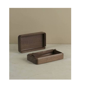 Caja de mantequilla de madera, plato rectangular de madera maciza, platos y recipientes, caja de mantequilla de madera, mejor precio - Product Image 2