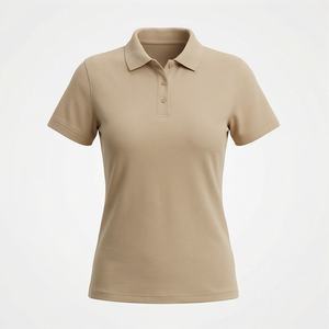 Polo de golf liso de calidad para mujer, para deportes, ropa informal, camiseta polo con logo personalizado, ropa de moda. - Product Image 1