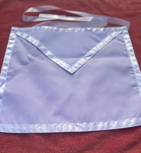 Tablier de Maître Maçonnique Rite Français en Coton/Soie Personnalisé Style Vintage Écologique Haute Qualité - Product Image 3