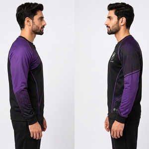 Sweat-shirt pour homme style minimaliste, inspiré du streetwear, avec poignets côtelés, décontracté, pour sublimation - Product Image 3