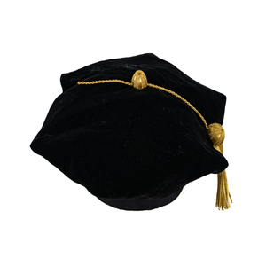 Honors Caps <b>Red</b> with Braid Tassel Graduation School Ceremonial Braided Honors Caps with Tassels Velvet Material Custom Logo - Product Image 1