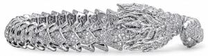 18k Gold Plated Silver Dragon Head Stainless Steel <b>Bangle</b> Link Bracelet with Rhinestone Inlay Trendy Party Gift for <b>Men</b> - Product Image 2