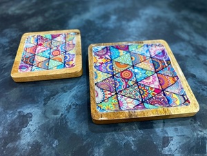 Plateau en bois émaillé imprimé, design NewlyMade, plateau en bois, plateau émaillé, plateau imprimé, au meilleur prix de gros - Product Image 4