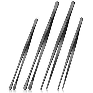 Pinzas de Cocina Negras RSI, Juego de 4 Piezas de Acero Inoxidable, 12 Pulgadas, Diseño Rústico Ecológico, Certificación CE, Aptas para Lavavajillas - Product Image 5