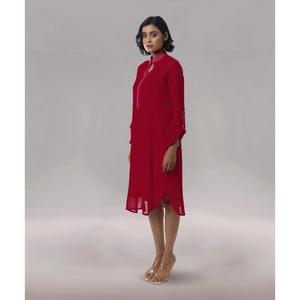 Longue tunique en georgette élégante pour femmes, idéale pour les mariages, les fêtes, confortable et élégante - Product Image 5