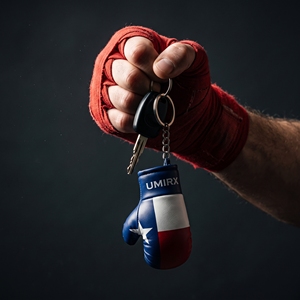 Texas Flag Mini <b>Boxing</b> Glove Keychain PU Leather Lightweight Custom Logo Gym <b>Gift</b> - Product Image 6