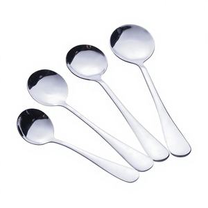 Ensemble de cuillères à dîner personnalisées en acier inoxydable durable, or et argent, 12 pièces, logo personnalisé pour la cuisine, la cuisson, les desserts - Product Image 3