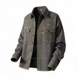 Ropa reflectante ignífuga de alta visibilidad de 7.5oz para petróleo, gas y energía, ropa de trabajo FR de manga larga, China FRC. - Product Image 4