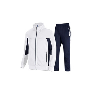 Ensemble de survêtement avec sweat-shirt zippé et pantalon de jogging, tenue de sport chaude pour la gym et l'entraînement - Product Image 1