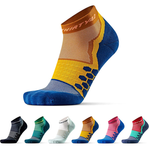 Men's Ankle <b>Socks</b> <b>Orange</b> Blue Geometric Knitted Breathable Sports <b>Socks</b> Summer Regular Style - Product Image 4