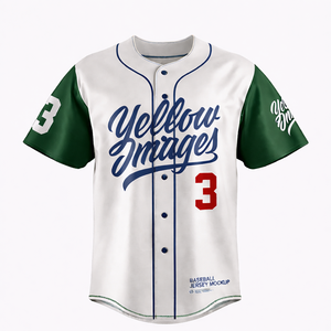 Maillot de baseball brodé sur mesure, grande taille, OEM, marque privée pour clubs, équipes, ligues, écoles sportives |   Uniforme professionnel à boutons sur le devant - Product Image 2