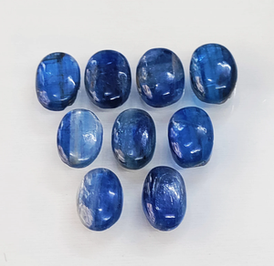 Pierre précieuse naturelle ovale en cyanite bleue de qualité AAA, cabochon 14*10 mm, pierre précieuse en vrac pour la fabrication de bijoux à prix de gros - Product Image 3