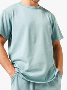 Ensemble été homme deux pièces : short et t-shirt en coton délavé style streetwear - Product Image 3