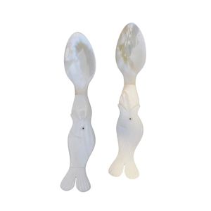 Cuchara de Caviar de Concha Natural Exquisita de 7cm, 9cm y 11cm con Logotipo Personalizado, Venta al por Mayor para Cafeterías, Hoteles y Restaurantes - Product Image 1