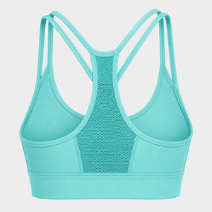 Sujetador Deportivo de Yoga para Mujer, Talla Grande, Diseño Simple con Logotipo Frontal, Alta Sujeción, Sin Costuras, Transpirable y Ecológico - Product Image 3