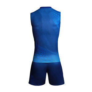 Uniformes de Voleibol Personalizados con Sublimación para Hombre y Mujer, Camisetas Holgadas Tradicionales en Colores Azul, Negro y Morado para Equipos Deportivos - Product Image 3