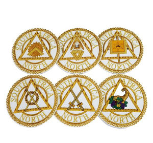 Badges de régalia maçonnique de haute qualité en gros, badges d'apron maçonnique fabriqués au Pakistan à prix abordable - Product Image 3