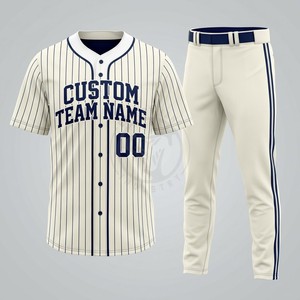 Uniformes de béisbol al por mayor, de malla de poliéster, con logotipos personalizados para equipos estadounidenses, tallas S-XL, con botones completos, para usar en partidos. - Product Image 5