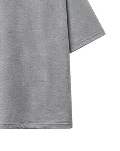 Camiseta Oversize Gris Lisa Personalizada para Hombre, Algodón, Estilo Urbano Informal, Camiseta de Verano, Impresión de Logotipo Personalizado, Fabricante y Proveedor OEM - Product Image 6
