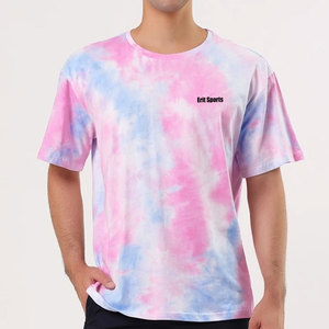 Chemise tie-dye respirante de qualité supérieure, écologique, avec logo personnalisé, manches courtes, décontractée, pour hommes, service OEM - Product Image 5