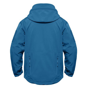 Veste Softshell Décontractée à Capuche pour Homme OEM, en Toile, Coupe-Vent, Résistante à l'Eau, Légère, Respirante, Entièrement Zippée, Personnalisable sur le Devant - Product Image 2