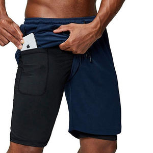 Gym Wear Cross Fit <b>Shorts</b> Mens Gym Workout <b>Short</b> Sports Running <b>Shorts</b> with Inner Phone Pocket <b>Compression</b> <b>Shorts</b> - Product Image 4