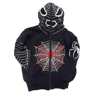 เสื้อฮู้ดสปริงสำหรับผู้ชายและผู้หญิง แบบมีฮู้ด ผ้าฟลีซพิมพ์ลายตามสั่ง ระบายอากาศได้ดี ผลิตจากโพลีเอสเตอร์/คอตตอน ซับในผ้าซาติน สไตล์สตรีทแวร์ - Product Image 1