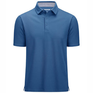 Polo homme uni de fabrication professionnelle Five B, haute qualité, coupe ajustée, respirant, vêtements décontractés, OEM - Product Image 4