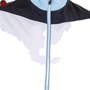 Men's Color Block <b>Waterproof</b> Golf <b>Jacket</b> Full Zip Stand Collar Breathable Lightweight Hard Shell Outerwear <b>Jacket</b> - Product Image 3